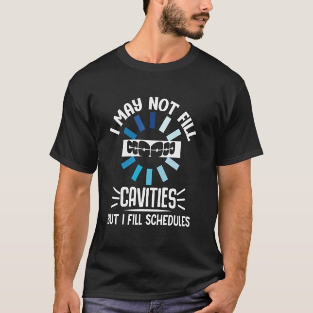 T-shirt Assistante dentaire Réceptionniste dentaire Rempli (Devant)