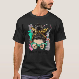T-shirt ASSISTANTE MÉDICALE Cheveux Afro Tresse Désordonné