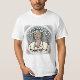 T-shirt Assistante médicale féminine noire