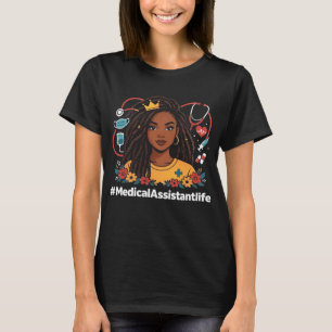 T-shirt Assistante médicale femme afro Histoire noire June