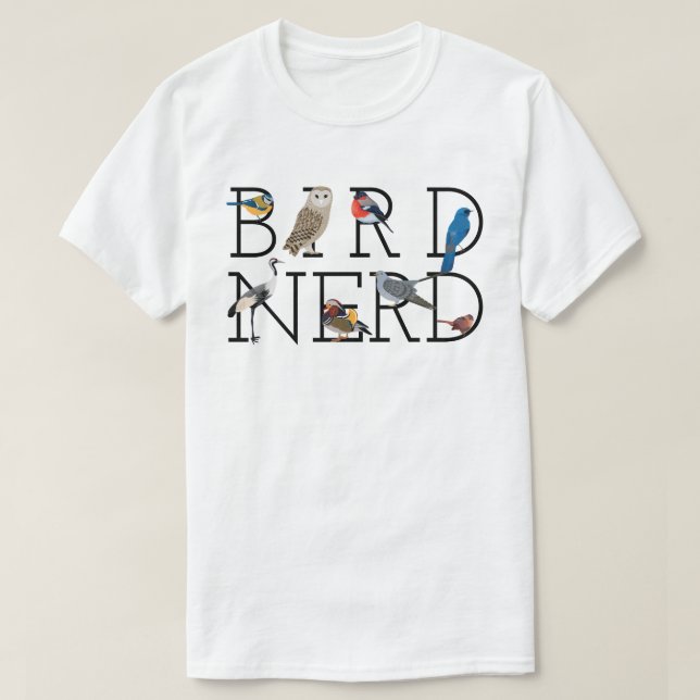 T-shirt Association Nerd d'oiseaux 5 (Design devant)