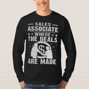 T-shirt Associé Commercial Où Les Affaires Se Font