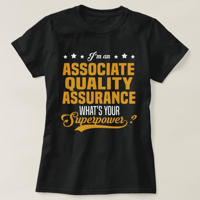 T-shirt Associer l'assurance qualité (Design devant)