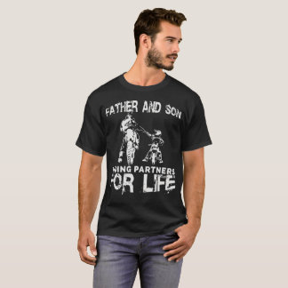T-shirt Associés d'équitation de père et de fils pendant