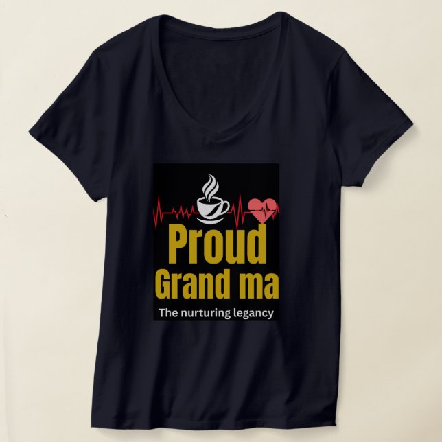 T-shirt assorti pour fière grand-mère infirmière | (Poser)