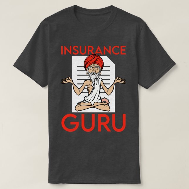 T-shirt Assurances du conseiller financier Guru Broker (Design devant)