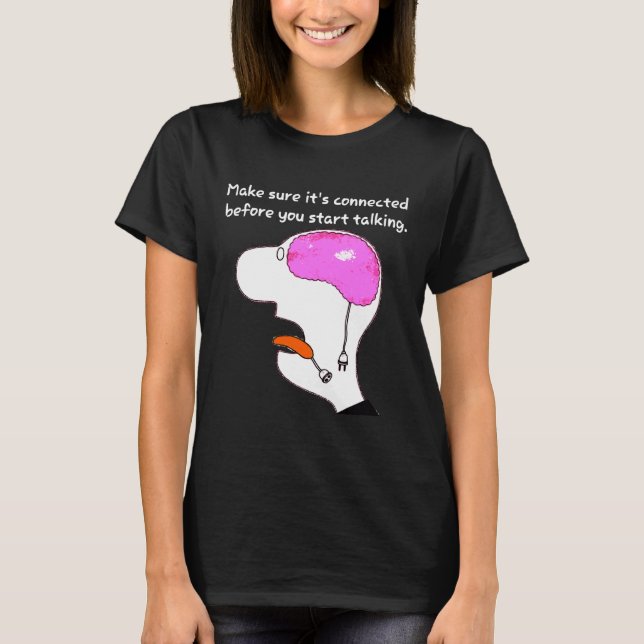 T-shirt Assurez-vous qu'il est connecté Papa Joke (Devant)