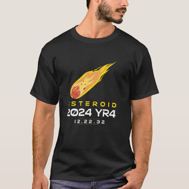 T-shirt Astéroïde 2024 YR4 décembre 2032 (Devant)
