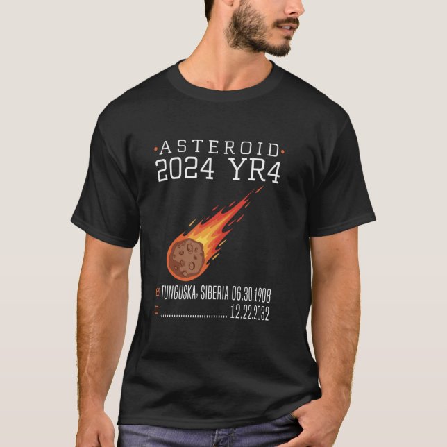 T-shirt Astéroïde 2024 YR4 décembre 2032 (Devant)