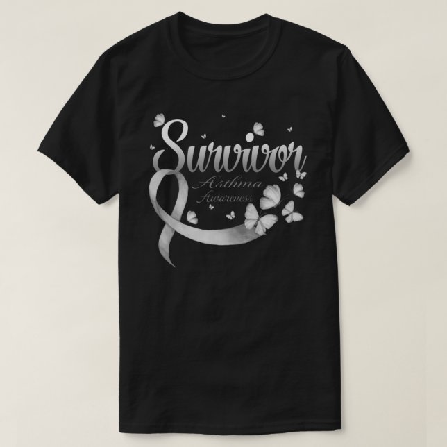 T-shirt Asthme survivant (Design devant)
