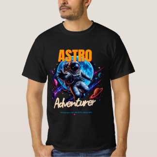T-shirt Astro Aventurier - Conception d'Espace Sci-Fi Vint