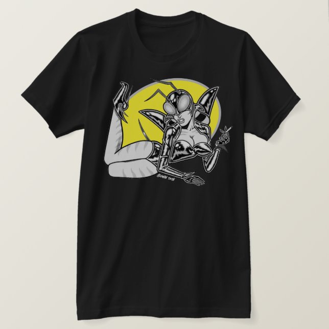 T-shirt Astro-Creeps™: Insectra™/Pin-Up (Design devant)