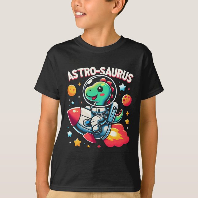 T-shirt "Astro-Saurus" pour enfants - Adorable astronaute  (Devant)