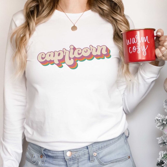 T-shirt Astrologie Capricorne Cadeau Anniversaire Symbole  (Créateur téléchargé)