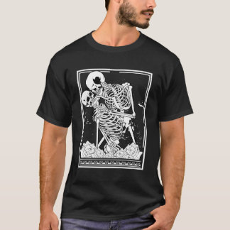 T-shirt Astrologie Carte Tarot Squelette Crâne Horreur