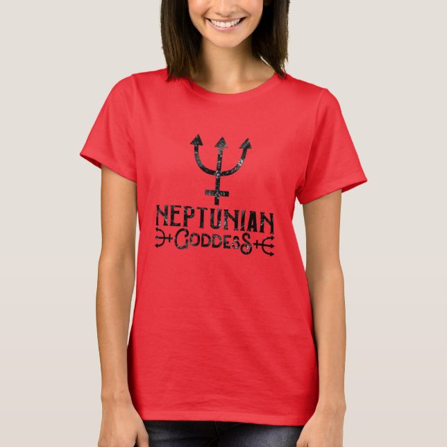 T-shirt Astrologie de déesse népalaise Neptune Pisces (Devant)