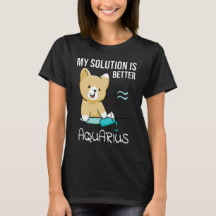 T-shirt Astrologie Dire Chat Cute SIGNE Zodiaque Aquarius