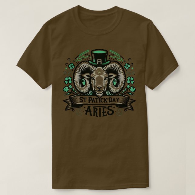T-shirt Astrologie pour l'anniversaire de Aries sur le Jou (Design devant)