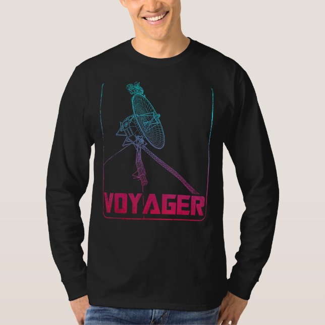 T-shirt Astron du système solaire de sonde spatiale Voyage (Devant)