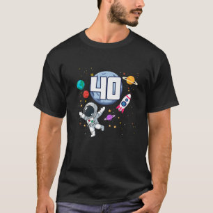 T-shirt Astronaut 40e anniversaire Planètes spatiales Astr