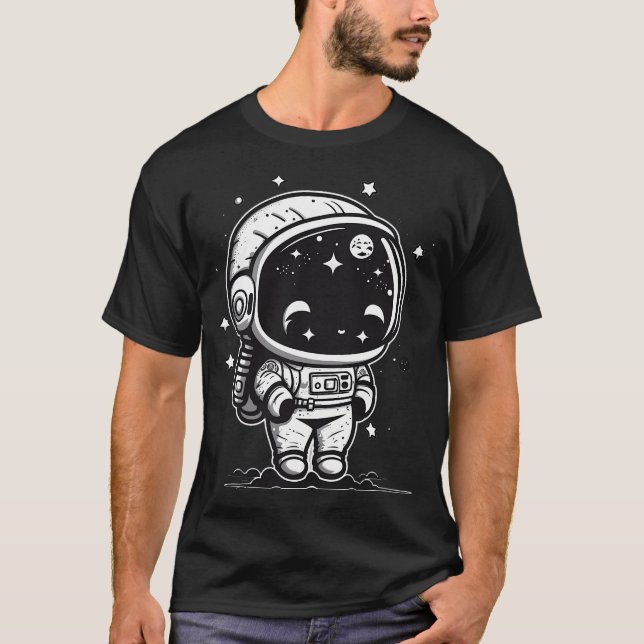 T-shirt Astronaut Aegyo Dans L'Espace (Devant)