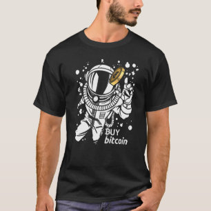 T-shirt Astronaut attrape Bitcoin Acheter Bitcoin Cyber Si