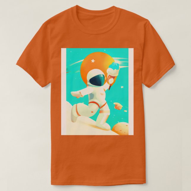 T-shirt Astronaut avec glace (Design devant)