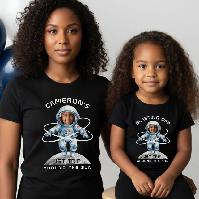 T-shirt Astronaut Birthday Party 1st Trip Around the Sun (Créateur téléchargé)