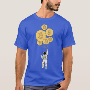 T-shirt Astronaut Bitcoin Bitcoin Stock négociateur de mar