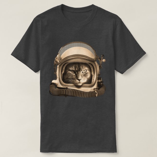 T-shirt Astronaut Cat Astronomie Spaceman Kitty Space (Design devant)