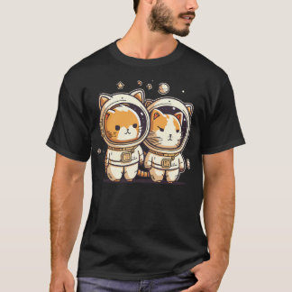 T-shirt Astronaut Cats-01