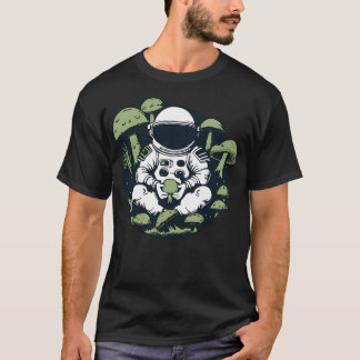T-shirt Astronaut Champignon Vintage esthétique