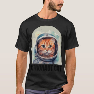 T-shirt Astronaut Chat gros logo Tee