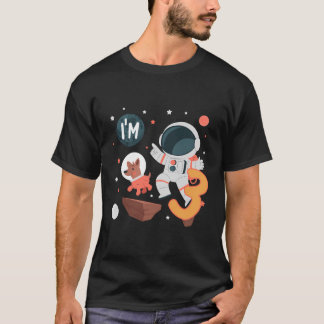 T-shirt Astronaut cool J'Ai 3 Ans Amoureux des chiens Anni