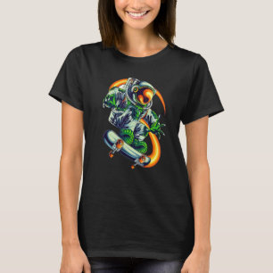 T-shirt Astronaut cool Skateboard Espace Vintage Skateb
