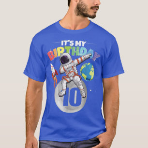 T-shirt Astronaut Dabbing 10e anniversaire garçon fille 10