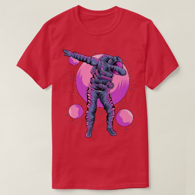 T-shirt Astronaut Dabbing In Outer space  (Design devant)