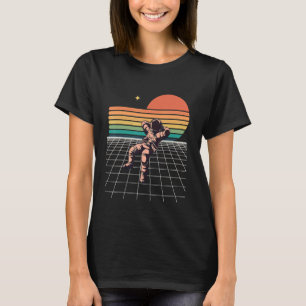 T-shirt Astronaut Dans Le Cool Spatial Tendance Vintage Gr