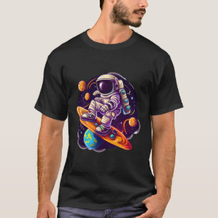 T-shirt Astronaut Danseurs Spatiaux Explorant Les Planètes