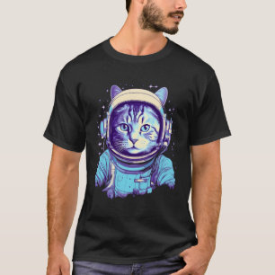 T-shirt Astronaut de chats Vaporwave