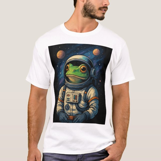 T-shirt Astronaut de grenouille esthétique (Devant)