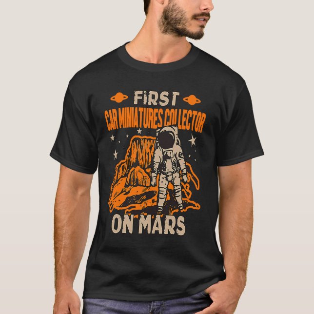 T-shirt Astronaut des miniatures de voiture (Devant)
