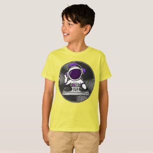 T-shirt Astronaut DJ Cute Space Music design