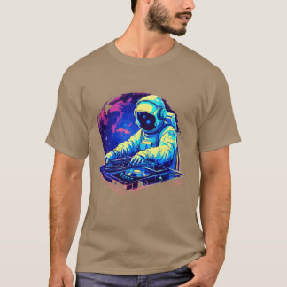 T-shirt Astronaut DJ Rocking Music Festival friend