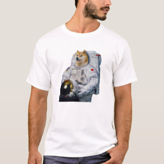 T-shirt Astronaut Doge Sur La Lune