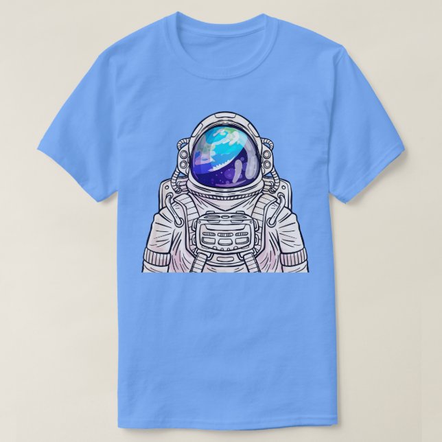 T-shirt Astronaut Earth Reflex (Design devant)