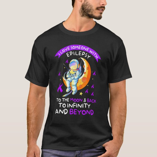T-shirt Astronaut Epilepsie Sensibilisation Aimer Quelqu'U (Devant)