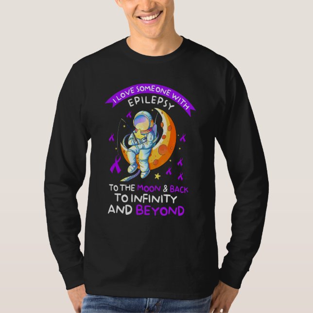 T-shirt Astronaut Epilepsie Sensibilisation Aimer Quelqu'U (Devant)