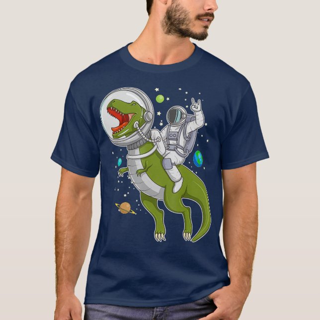 T-shirt Astronaut équitation T-Rex Dinosaur Astro T-Rex Ca (Devant)
