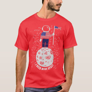 T-shirt Astronaut Espace Lune - La science amusante Hallow